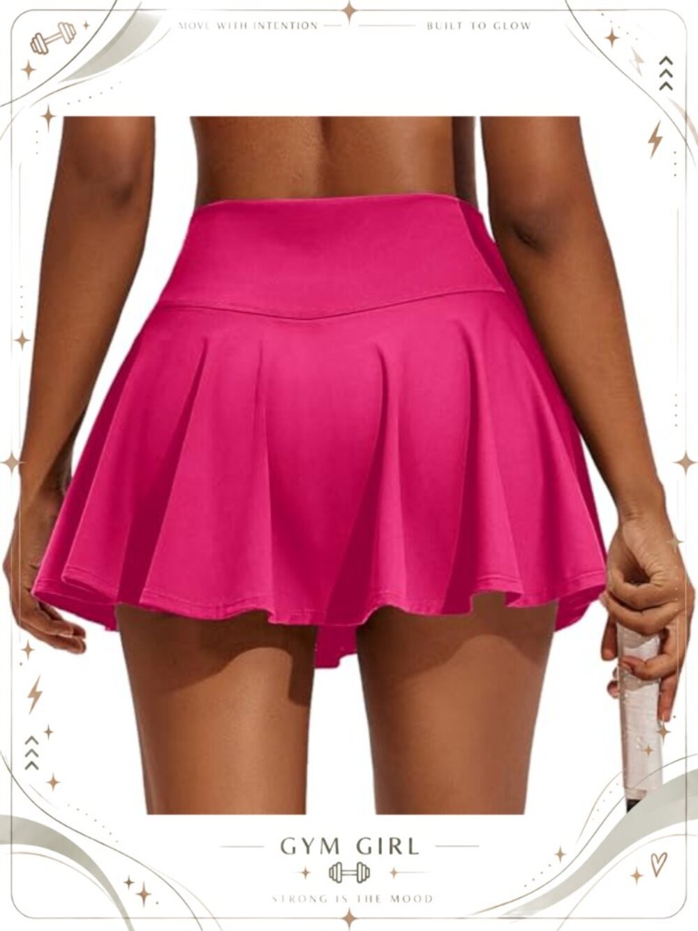 Pleated Tennis Skirt with Pockets Built-in Shorts High Waisted Athletic Skort